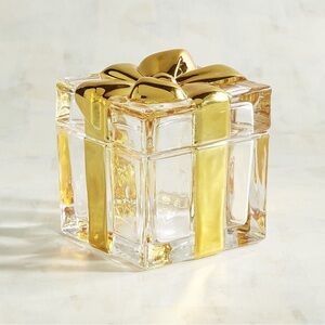 Holiday Glass Trinket Box